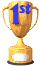 my first trophy, thanx folks {: